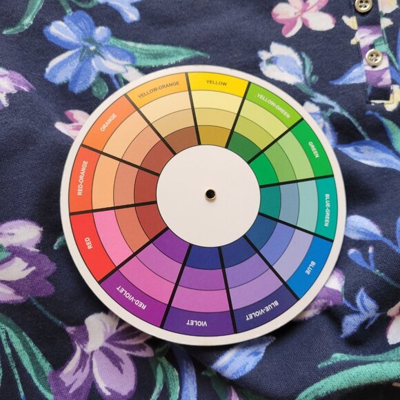 Karen Scott Women Top 2X Plus 3/4 Sleeve Blue Floral Quarter Button FLO121XE - Picture 10 of 10